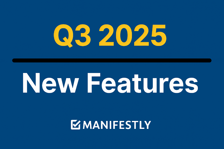 What s new at manifestly q3 2025