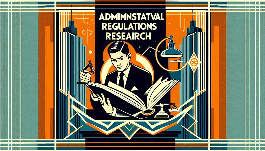 Administrative regulations research checklist