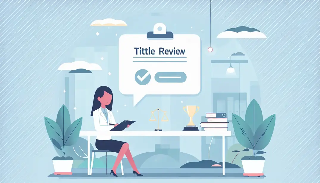 Title review checklist