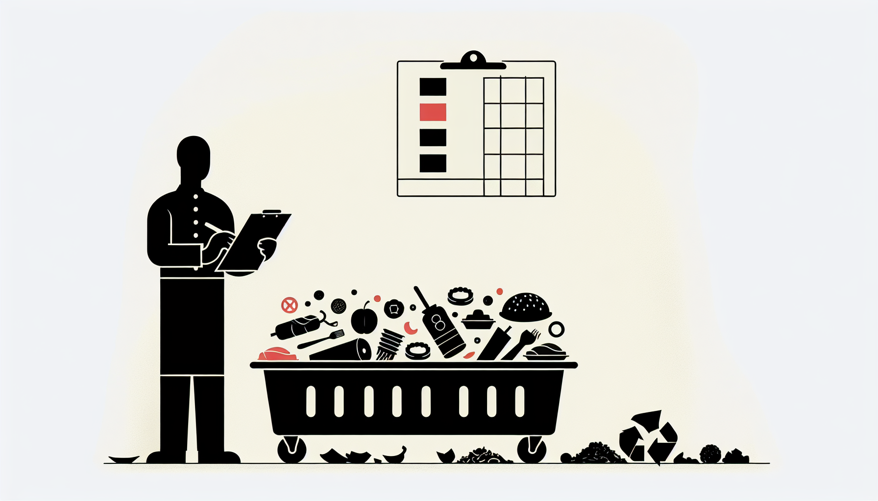Food waste log checklist